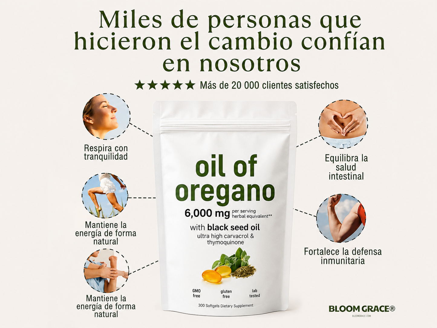 Aceite de Orégano con Aceite de Semilla Negra