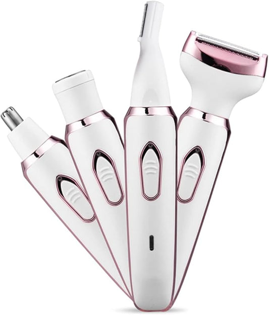Depiladora Eléctrica 4 en 1 para Mujer | Recargable por USB-C,