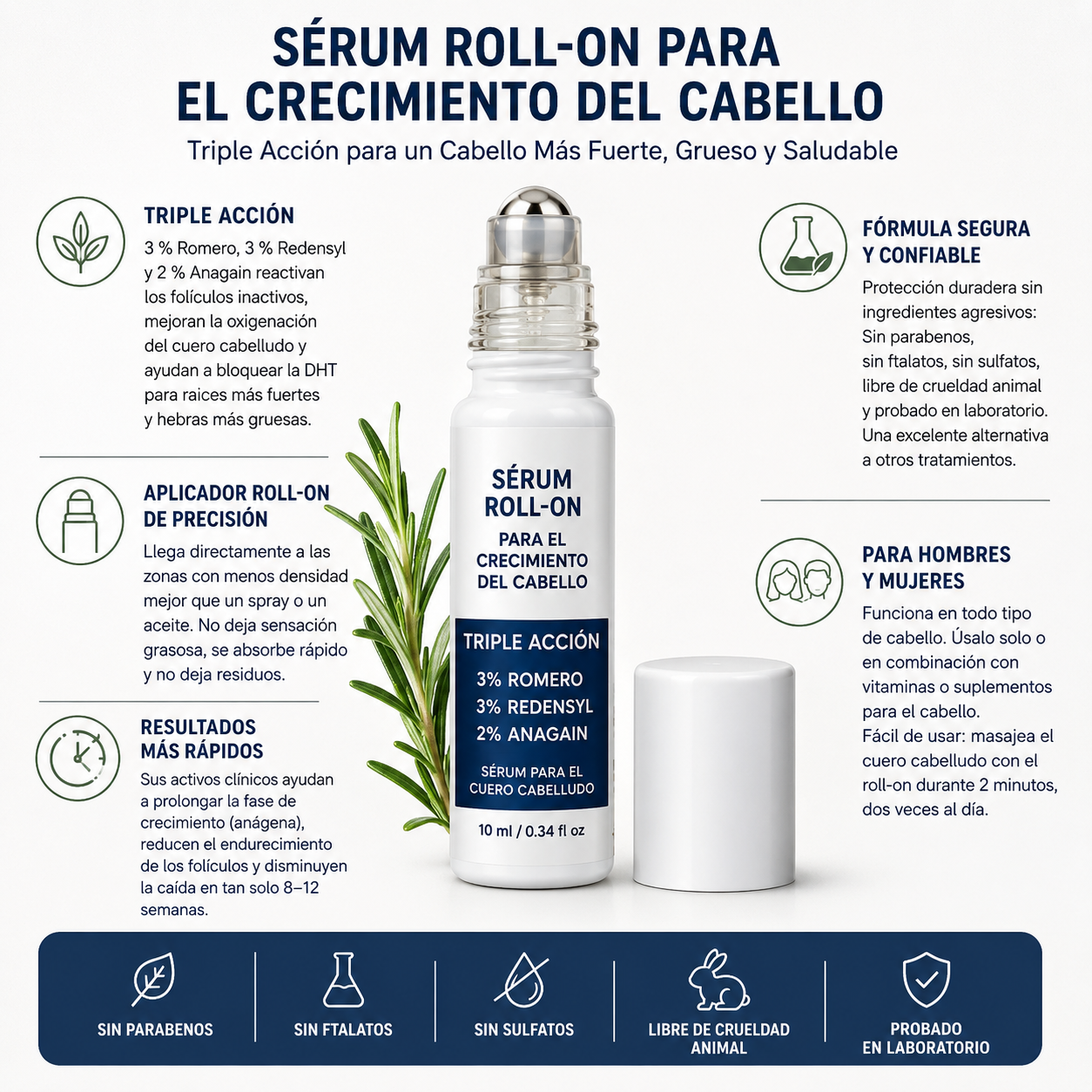 SERUM ROLL-ON PARA EL CRECIMIENTO