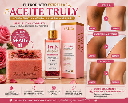 Aceite Truly + Jabón de Rosa Mosqueta GRATIS 🎁 | Oferta Especial